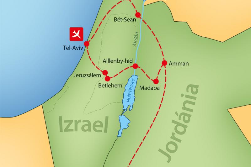 Varázslatos Izrael és Jordánia Körutazás