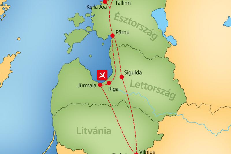 Észt, Lett, Litván Körutazás