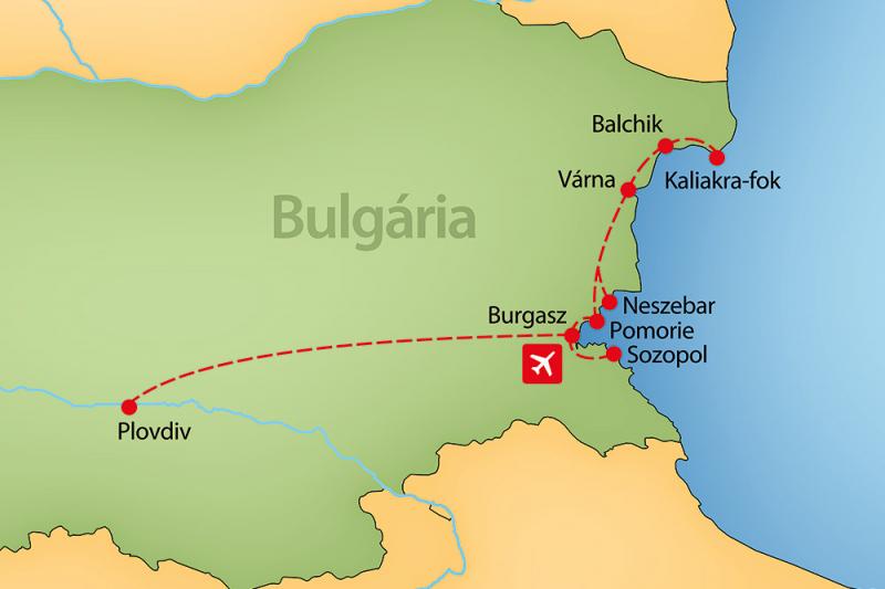 Bulgária Fekete-tengeri Partjának ékességei