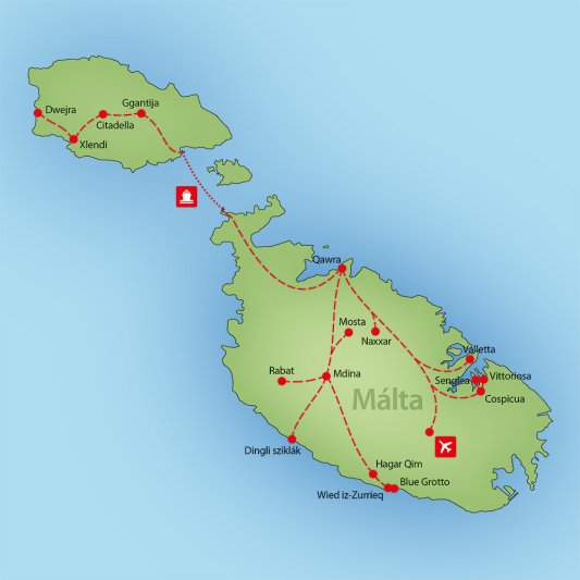 Málta Csillagtúra - A Történelem Napsütötte Szigete