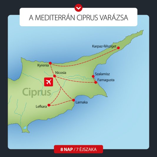 Észak-Ciprus - Körutazás 8 Nap / 7 éj