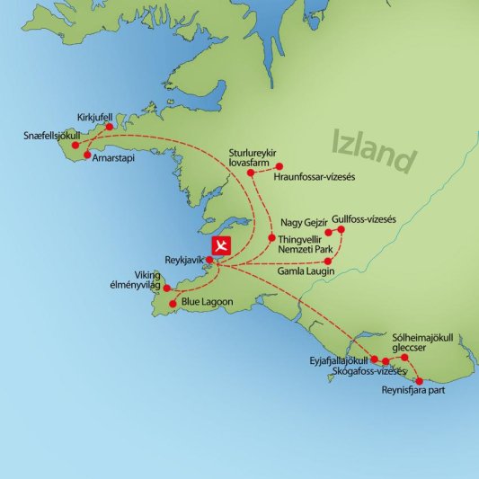 Izlandi Csillagtúra 9 Nap / 7 éj