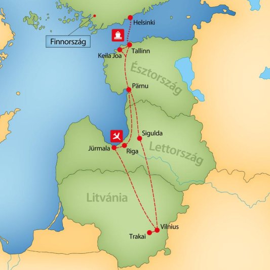 A Baltikum Kincsei körutazás