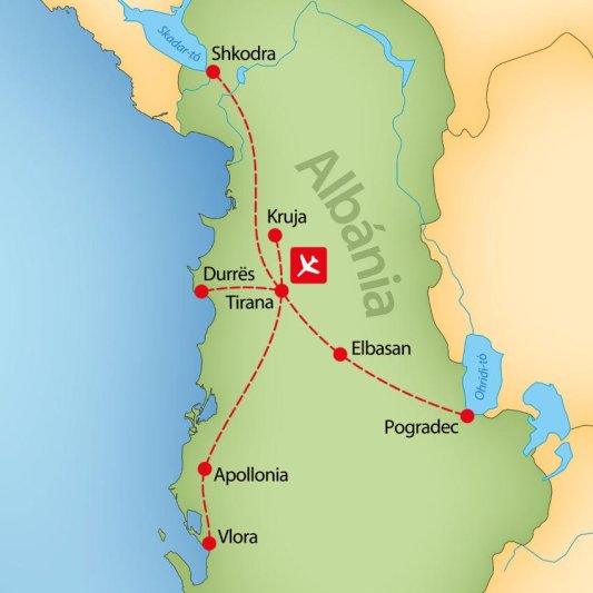 Albánia csillagtúra körutazás