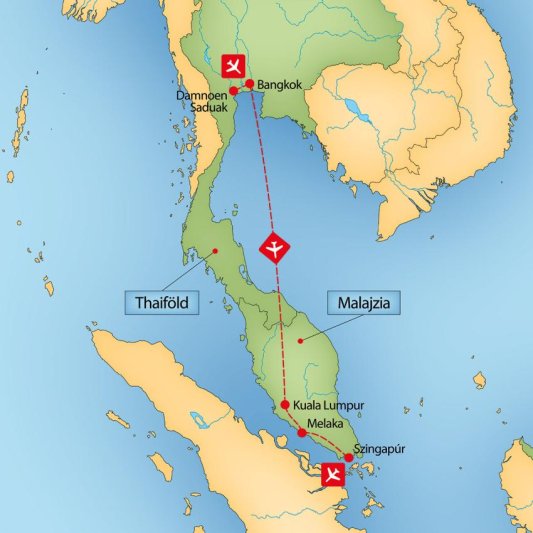 Ázsia Kincsei – Thaiföld, Malajzia és Szingapúr Körutazás