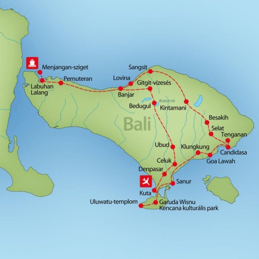 Bali körutazás nyaralással