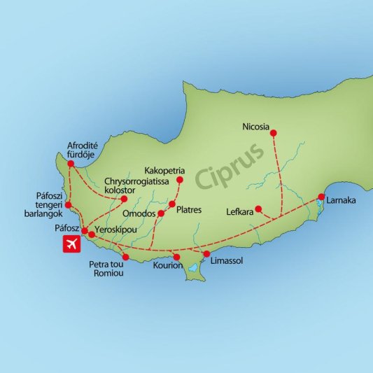 Dél-ciprus csillagtúra