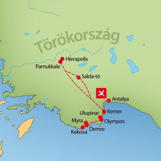Dél-törökország Körutazás