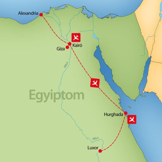 Egyiptom – Kairó, Alexandria, Hurghada Ősz