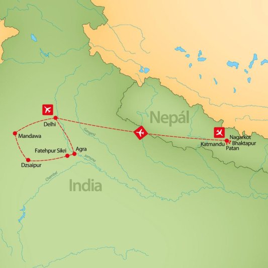 India Nepál körutazás
