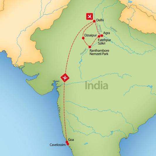 India Varázsa és Goa Tengerpartjai