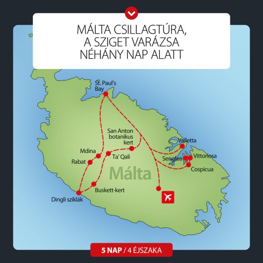 Málta Csillagtúra – A Sziget Varázsa Néhány Nap Alatt 5 Nap / 4 éj