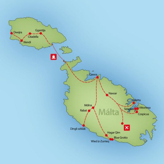 Málta csillagtúra körutazás