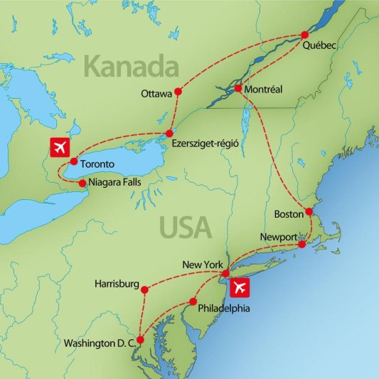 Usa-kanada Körutazás ősz 15 Nap / 13 éj