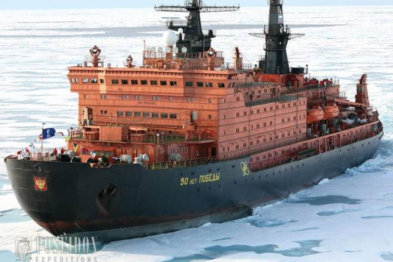 Atomjégtörövel az Északi-sarkra körutazás