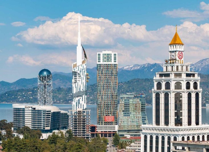 Grúzia hegyei, üdüléssel Batumiban