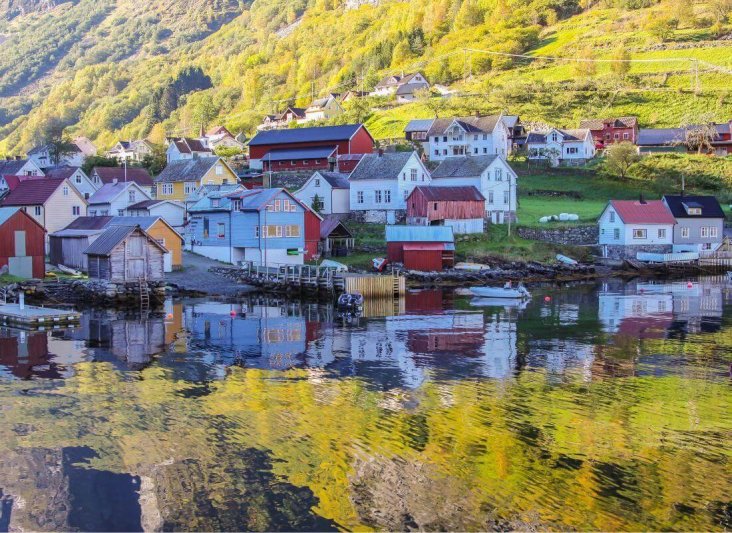 Norvég fjordok tájak és trollok