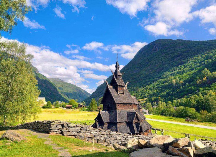 Norvég fjordok tájak és trollok