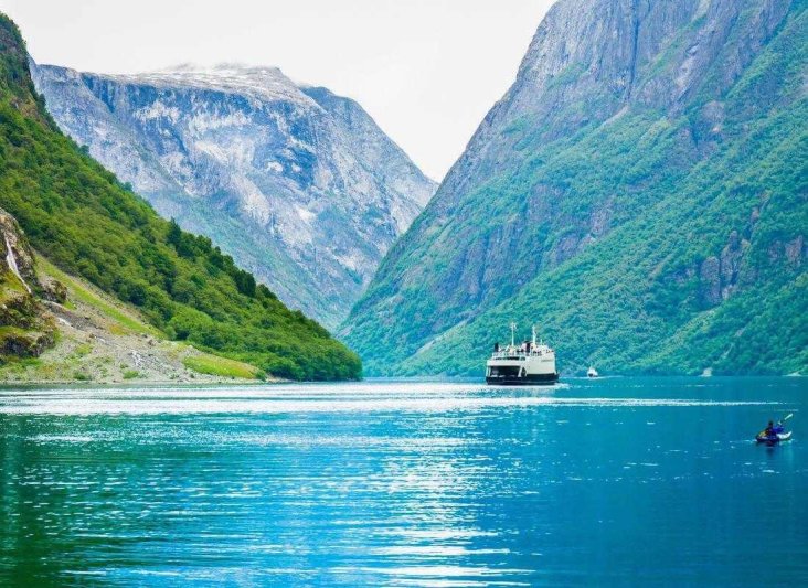 Norvég fjordok tájak és trollok