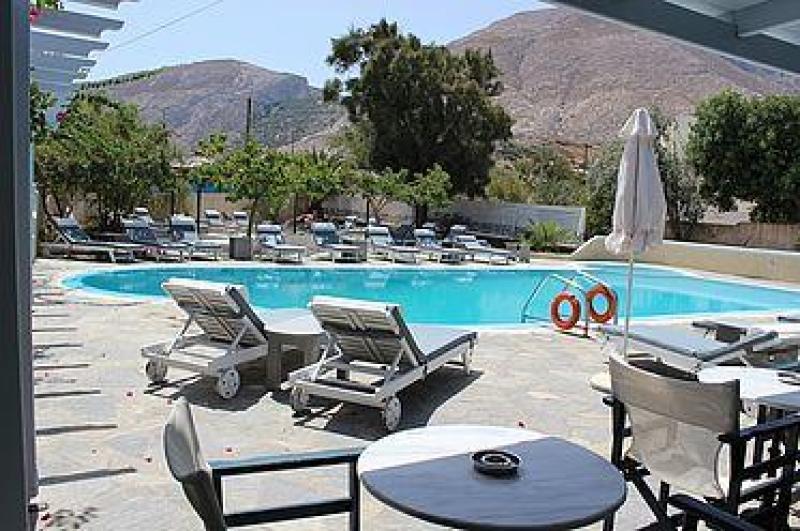 Szantorini Kamari utazás Alia Hotel