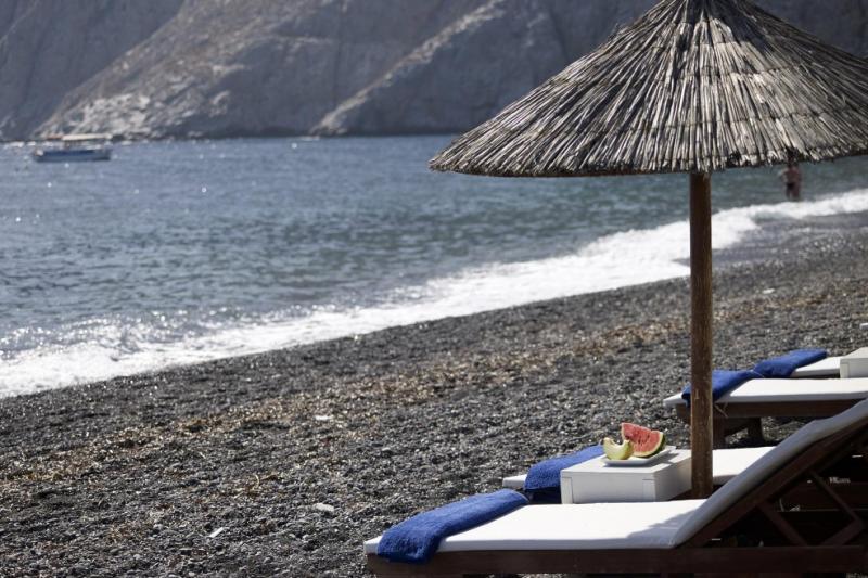 Szantorini Kamari utazás Afroditi Venus