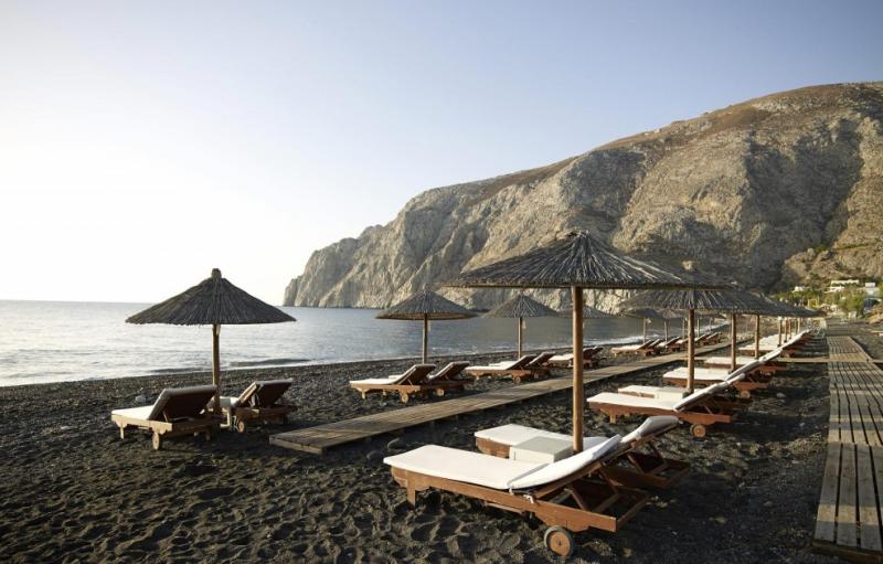 Szantorini Kamari utazás Afroditi Venus