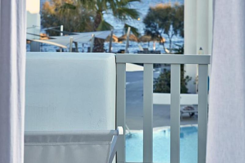 Szantorini Perissa utazás Aqua Blue Hotel