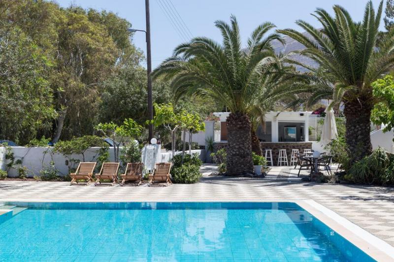 Szantorini Kamari utazás Areti Hotel