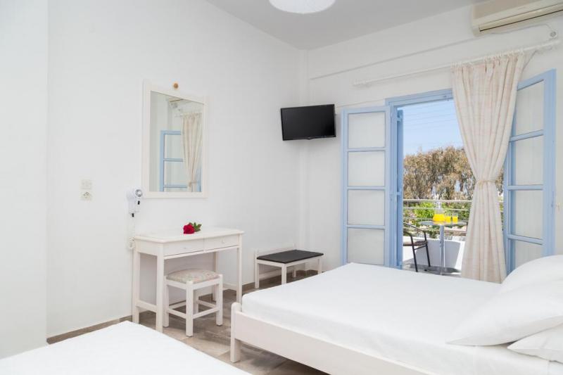 Szantorini Kamari utazás Areti Hotel