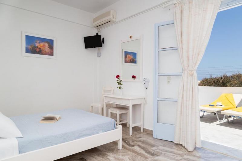 Szantorini Kamari utazás Areti Hotel