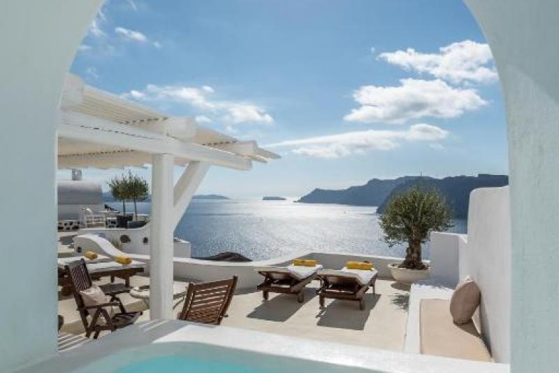 Szantorini Oia utazás Fanari Villas