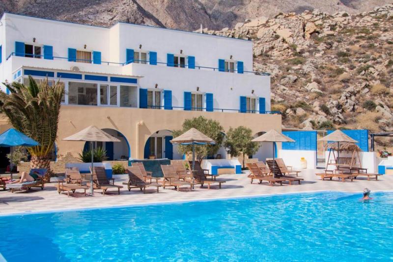 Szantorini Perissa utazás Marianna Hotel