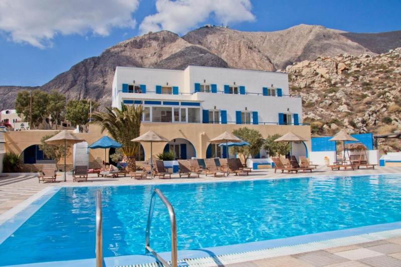 Szantorini Perissa utazás Marianna Hotel