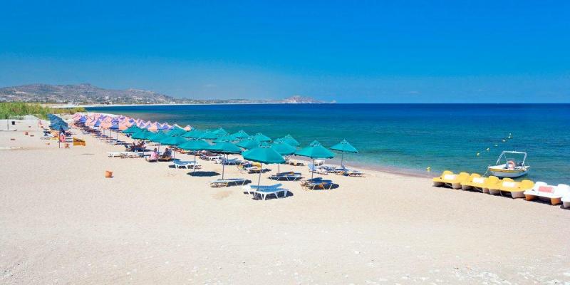 Rodosz Kolymbia utazás Myrina Beach