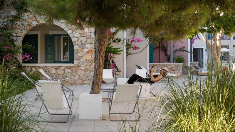 Szantorini Kamari utazás Rosebay Hotel