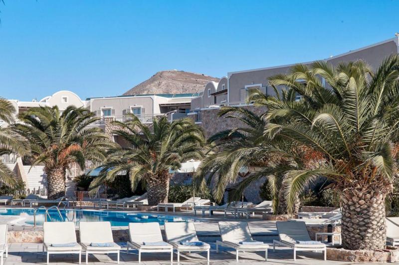 Szantorini Perivolos utazás Santo Miramare Resort