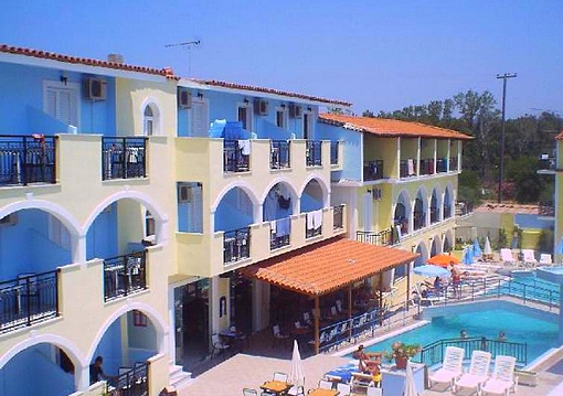 Zakynthos Laganas utazás Aparthotel Vossos
