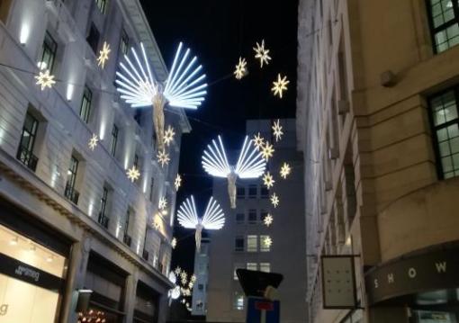 London utazás London karácsonyi fényben