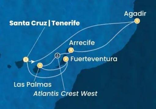 Tenerife utazás Kanári-szigetek Marokkó érintésével csoportos hajóút