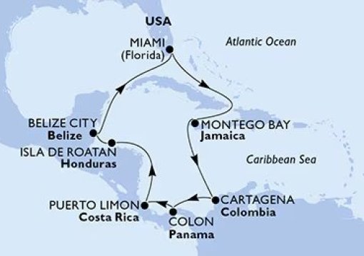 USA körutazások Dél-karibi álmok csoportos hajóút