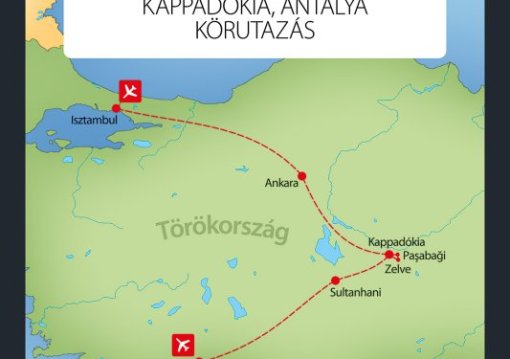 Isztambul – Ankara – Kappadókia – Antalya Körutazás 8 Nap / 7 éj