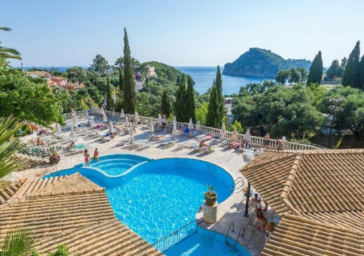 Korfu Paleokastritsa utazás Paleokastritsa Palace Hotel ex.: Paleo ArtNouveau Hotel