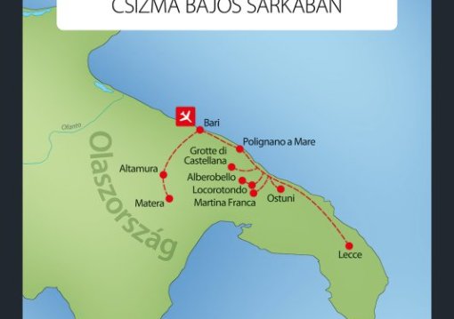 Puglia Csillagtúra Az Olasz Csizma Bájos Sarkában 8 Nap / 7 éj