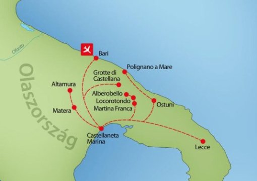 Puglia Csillagtúra Az Olasz Csizma Bájos Sarkában 8 Nap / 7 éj