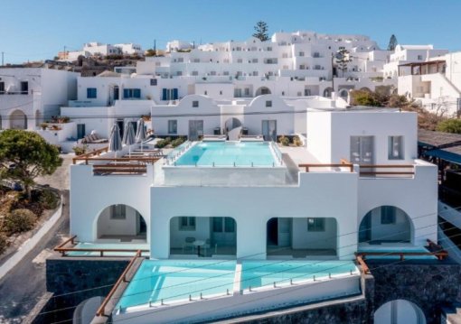 Szantorini Fira utazás Santorini Palace Hotel 4*