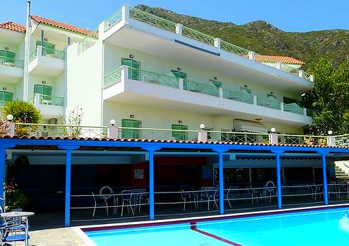 Lefkada-sziget Perigiali utazás Tropicana Inn Hotel
