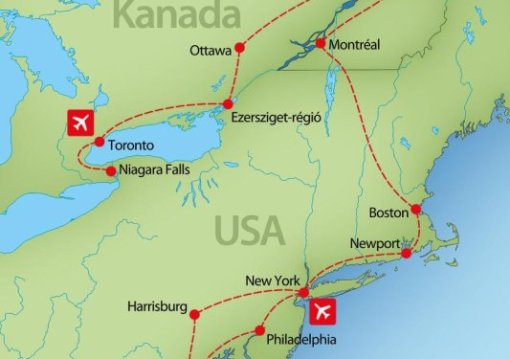 Usa-kanada Körutazás ősz 15 Nap / 13 éj