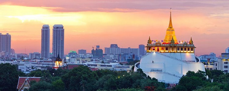 Bangkok Wat Saket Arany Domb
