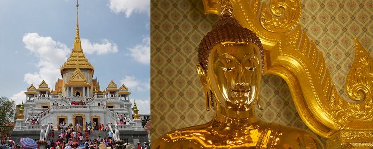 Bangkok Arany Buddha Wat Traimit