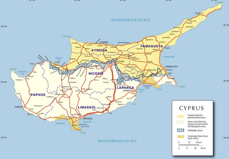 ciprus térkép Észak Ciprus térképe ciprus térkép